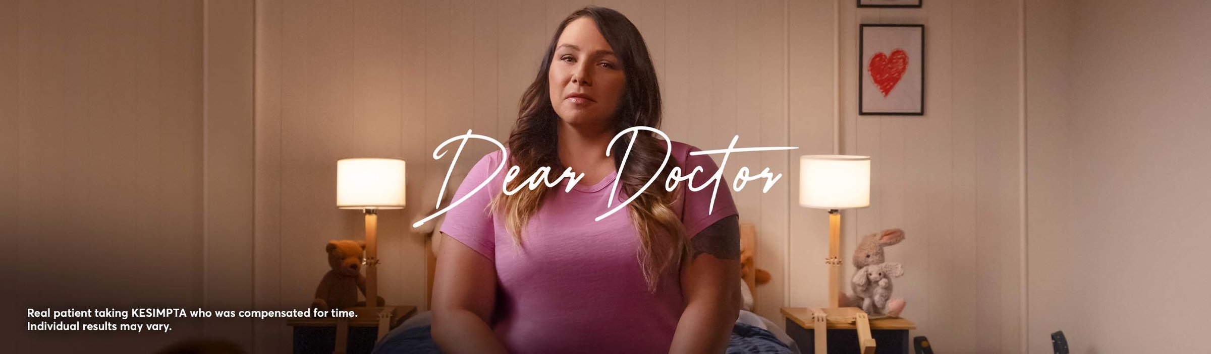 Dear Doctor header featuring Kamryn, a real patient